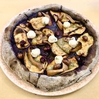 Alba with charcoal base  at Il Rovescio in Bologna