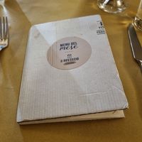 Menu at Il Rovescio in Bologna