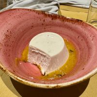 the dessert, Biancomangiare at Il Rovescio in Bologna