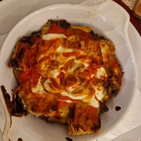 parmigiana vegan di carciofi at Vis à Vis cucina&eventi in Orvieto