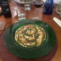 Acquerello in risotto con zucca, guiggiole, salicornia ed erborinato vegan  at Vis à Vis cucina&eventi in Orvieto