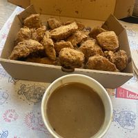 Popcorn bites - always my fav  at Temple of Seitan - Brixton in London