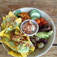 Leckeres veganes Essen at Cantinho do Mercado in Vila Nova De Milfontes