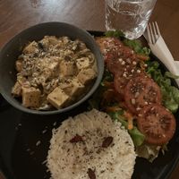 Tofu stroganoff   at Cantinho do Mercado in Vila Nova De Milfontes