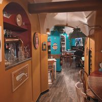 The inside, super cute!  at Amaranto Bistrot in Finale Ligure