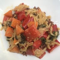 Curry de legume cu orez rosu at Verv Kitchen in Bucharest