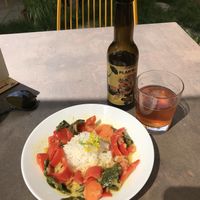 Vegetable curry with basmati rice   at Verv Kitchen in Bucharest