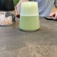 Matcha latte   at Verv Kitchen in Bucharest