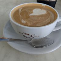 Almond milk latte at Grand Café in Hollywood