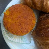 Carrot cake at Mokā Cafe in Genoa