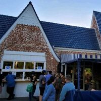 Walk up window with indoor & outdoor seating. at Taco Temple in Asheville