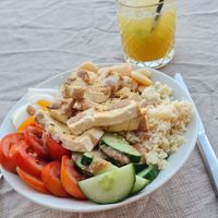 Tofu salad at Unwine'd in Marsalforn