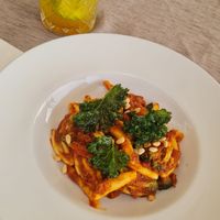 Vegan Pasta forgot the name, was the small portion at Unwine'd in Marsalforn