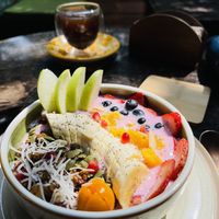 Yogurt and granola bowl  at AMA in Medellin