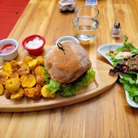 Best Vegan Burger I've ever had at AMA in Medellin