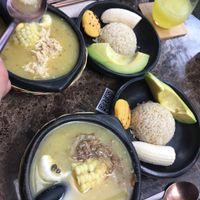 Ajiaco, Monday lunch dish  at AMA in Medellin