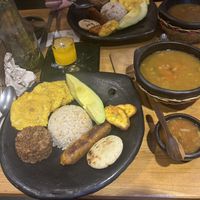 bandeja paisa  at AMA in Medellin