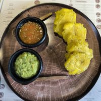 Patacones at AMA in Medellin