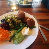 Lunch buffé at Cafe Hangmattan in Gothenburg