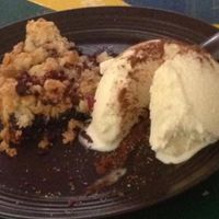 crumble at Cafe Hangmattan in Gothenburg