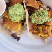 Vegan breakfast tacos at Nectarine Grove in Encinitas
