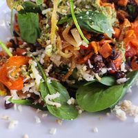 Fajita bowl at Nectarine Grove in Encinitas