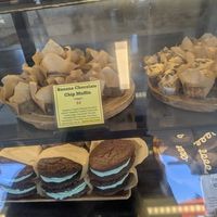 Vegan banana chocolate chip muffins at Nectarine Grove in Encinitas