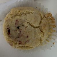 Cranberry corn bread muffin at Wildflour Vegan Bakery and Juice Bar in Pawtucket