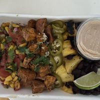 Quinoa sweet potato bowl at Wildflour Vegan Bakery and Juice Bar in Pawtucket