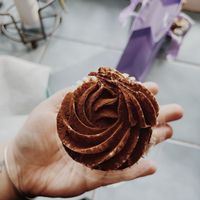 Tiramisu cupcake  at Wildflour Vegan Bakery and Juice Bar in Pawtucket