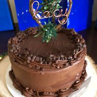 Baby Shower Cake (not their decoration) at Wildflour Vegan Bakery and Juice Bar in Pawtucket