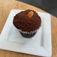 Dirt cupcake  at Wildflour Vegan Bakery and Juice Bar in Pawtucket
