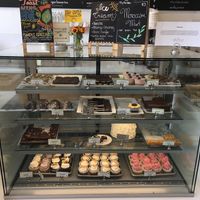 Fancy pastries at Wildflour Vegan Bakery and Juice Bar in Pawtucket