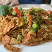 Thai noodles  at Om Plante in Magog