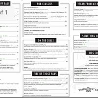 Menu  at The Bridgewater Inn in Bridgewater
