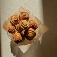 Freshly made pastries every day  at Yum Baaar in Segovia