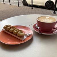 I chose caramel eclair from three options and it is really very delicious and coffee is great too. I recommend ❤️  at Eklerownia in Gdansk