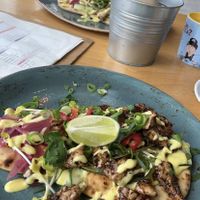 Jamaican Jerk (met Kip)  at Strandpaviljoen Twaalf in Den Hoorn