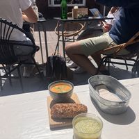 Matcha latte !  at Pura Vida Foodbar - West in West-terschelling