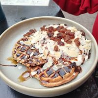 Vegan waffles at Pura Vida Foodbar - West in West-terschelling