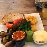 Delicious vegan breakfast at Thornham Deli in Hunstanton