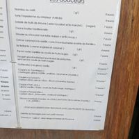 Menu at La Favouille in Le Lavandou