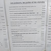 Menu at La Favouille in Le Lavandou