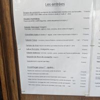 Menu at La Favouille in Le Lavandou