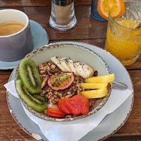 This was just PART of the vegan breakfast 😀 at Break Sé in Lisbon