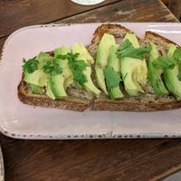 OMG, the avocado toast was amazing 👍 at Break Sé in Lisbon