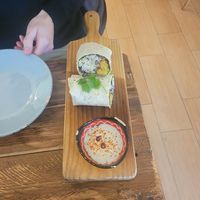 Falafel burrito at Break Sé in Lisbon