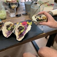 Vegan tacos and burritos  at Break Sé in Lisbon