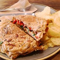 Mediteranean stack at The Press Room in Surbiton