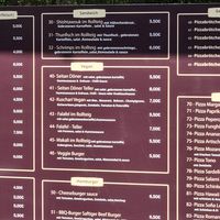 Hier sieht man die vegane Auswahl at Schloss Kebab Pizza in Meersburg